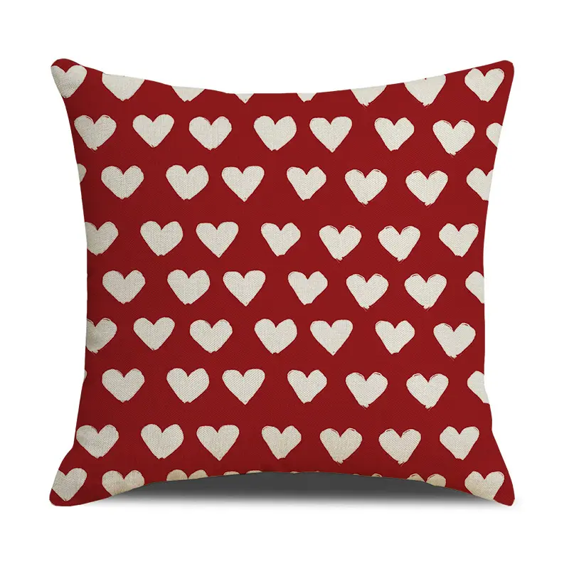 Новое поступление, квадратная декоративная наволочка для подушки на День Святого Валентина, наволочки с принтом, наволочки с сердечками, наволочки
