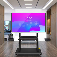 Tableau blanc interactif intelligent à écran plat 55 65 75 86 98 110 pouces, écran tactile 4K pour l'éducation et les conférences
