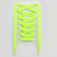 Lacets plats en polyester de 10 mm de large, couleurs tendance, faible MOQ, lacets élégants pour la vente en gros