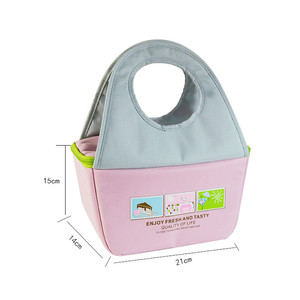 Nouveau style de fabrication, sac à main d'isolation thermique avec logo imprimé sur mesure, les étudiants prennent un sac de boîte à lunch de riz avec un repas plat - Product Image 5