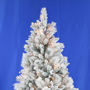 Giant <strong>Artificial</strong> Flocked Christmas <strong>Tree</strong> 7.5ft Premium Fir <strong>Tree</strong> Eco-Friendly PVC Material Indoor Outdoor <strong>Xmas</strong> Decoration Options - Product Image 4