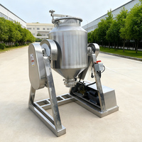 Mélangeur à tambour en acier inoxydable à haute uniformité, mélangeur polyvalent pour poudres d'assaisonnement, café torréfié, noix, additifs alimentaires