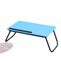 Table pliante pour ordinateur portable, bureau d'écriture, plateau de lit, taille en bois, table pliante pour canapé