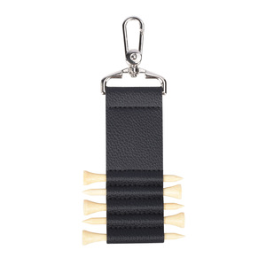 Pince à ongles Portable en cuir PU pour balle de golf avec couverture de rangement pour sports de plein air porte-clés Logo personnalisé accessoires de golf - Product Image 1
