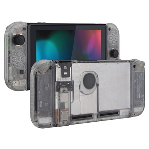 Coque transparente pour NS Switch, coque de remplacement personnalisée avec béquille, coque arrière pour console Nintendo Switch - Product Image 1