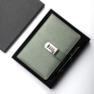Custom Printing Pu Leather Cover Personalized <strong>Lockable</strong> Diary Hardcover Travel Journal A5 Business Stationary <strong>Notebook</strong> With Lock - Product Image 4