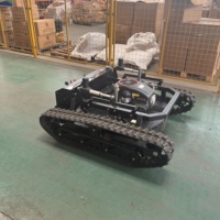 Tondeuse robotisée industrielle autotractée à essence de type chenillé pour la construction et l'agriculture - Prix de gros