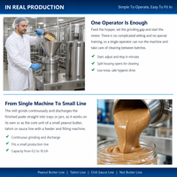 Petite machine de broyage colloïdal de laboratoire pour pâtes et émulsions, en acier inoxydable de qualité alimentaire, pour émulsification et homogénéisation