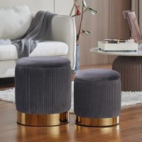 Repose-pieds moderne en velours de haute qualité, gain de place, portable, personnalisable, chaise de salon pour la maison et le bureau