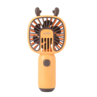 Nouveau ventilateur portable mignon pour animaux de compagnie, mini dessin animé, rechargeable par USB, pour étudiants, avec logo, pour la maison et la voiture