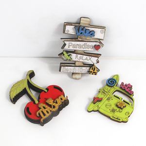 Imán de Refrigerador 3D Personalizado de Madera, Recuerdo de Viaje, Ciudades, <span class=keywords><strong>Valencia</strong></span>, España, Francia, Ibiza, Imán de Nevera de Viaje - Product Image 1