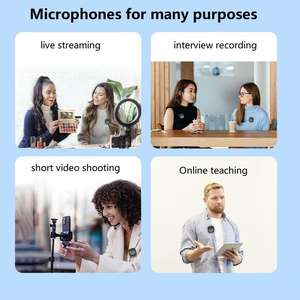 Professionele J32 Private Model Met Oplaadcase Draadloze Lavalier Microfoon Zwart Abs Draadloze Microfoon Voor Mobiele Telefoon - Product Image 6