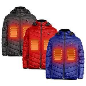 Logo personalizzato Usb elettrico felpa con cappuccio coperta da lavoro giacca Doudoune Chauffant inverno uomini vestiti giacca riscaldata - Product Image 5