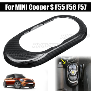 แผงคอนโซลควบคุมอัตโนมัติสำหรับ BMW สำหรับ MINI สำหรับ Cooper S F55 F56 F57 สติ๊กเกอร์ตกแต่งภายในรถยนต์ แผ่นปิดคาร์บอนไฟเบอร์ - Product Image 4