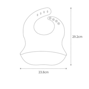 Lindo elefante patrón silicona bebé babero 3D suave lavable bebé niños babero impermeable babero para Tolders - Product Image 6