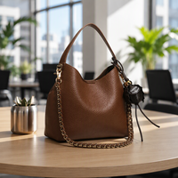 Sac à bandoulière en cuir PU pour femme, sac seau avec fermeture magnétique pour le bureau, les courses et les sorties quotidiennes