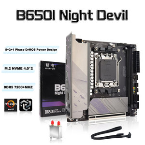 JGINYUE B650 ITX DDR5 Mini AM5 para Placa Base Compatible con 9600X/7800X3D/7500F (Interfaz B650/AM5) Nuevo Diseño VRM para Escritorio S - Product Image 2