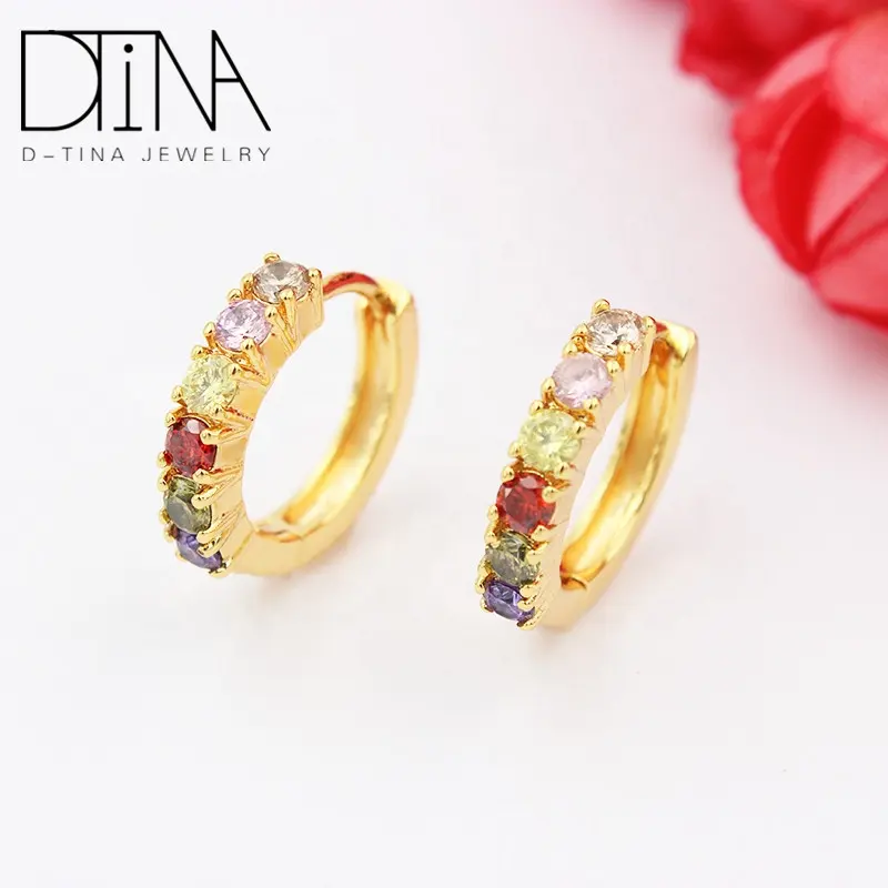 Unique Cubic Zirconia เครื่องประดับขายเหมือนเค้กร้อนผู้หญิงต่างหูขนาดใหญ่