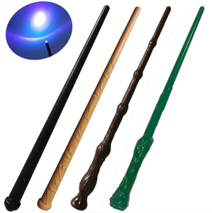 Thắp Sáng Cây Đũa phép thuật Phù Thủy Phù Thủy Cây Đũa phép chiếu sáng âm thanh 14.6 inch trang Phục Tiệc Halloween Phụ kiện Cosplay màu nâu - Product Image 4