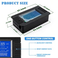 Testeur de batterie numérique PZEM-015 amélioré, moniteur DC Li-Ion, testeur de batterie solaire, moniteur-mètre