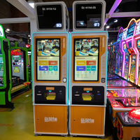 Distributeur automatique de jetons/billets/pièces ATM-08, Kiosque de paiement en libre-service, Double trémie, Moteur, Construction métallique, Espagnol, Garantie 1 an