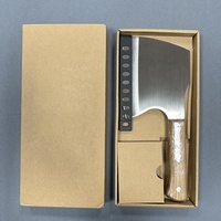 Couteau à découper les os YX428R, lame épaisse, acier inoxydable, manche en bois, couteau à viande pour boucherie, abattoir