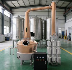 Kit per la produzione di vino alcolico pentola in rame Still Lynn Arm whisky Brandy Vodka attrezzatura per la distillazione - Product Image 1