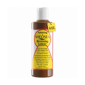 SHEOSEA Lozione Abbronzante Naturale, Abbronzatura Rapida e Scura con Ingredienti Hawaiani, Rivitalizzante per la Pelle per Tutti i Tipi di Pelle 4oz 118ml - Product Image 1