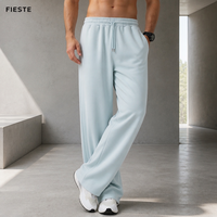 Pantalon de survêtement décontracté pour homme, coupe large, automne-hiver, chaud et isolant, ample, avec poches, pour le fitness