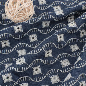 Tissu de robe en denim Imitation floral pour femmes et enfants, 65% C, 35% P - Product Image 6
