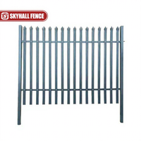 Vallas de Acero Galvanizado Tipo Palisada de 6 Pies de Altura, Libres de Mantenimiento, con Modelado 3D para Plantas de Energía, Fábricas y Almacenes