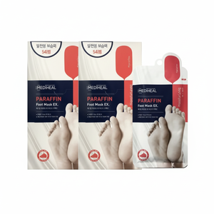 Maschera per Piedi alla Paraffina Mediheal, 2 Fogli per Confezione, Set da 10 Pezzi, Prezzo Scontato per la Cura della Pelle dei Piedi - Product Image 1