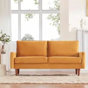 储物袋天鹅绒双人家具小爱座椅沙发小空间现代沙发