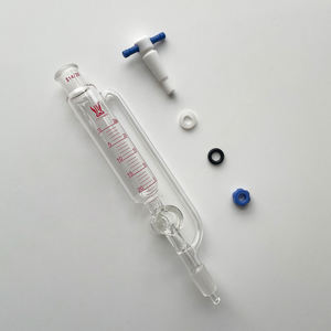 Corong Tetes Penyeimbang Tekanan Bergraduasi dari Kaca Borosilikat Tahan Bahan Kimia dengan Stopcock PTFE - Product Image 6