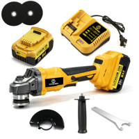 Kit d'outils électriques sans fil 21V pour la découpe et le meulage, meuleuse d'angle avec moteur sans balais et batterie au lithium, pour la découpe des métaux
