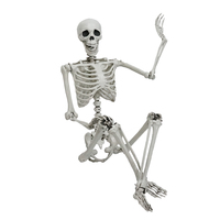 Vente en gros d'articulations effrayantes mobiles à la mode décoration de la vie complète du corps fantôme Halloween squelette humain à vendre