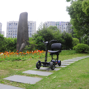 Trọng lượng nhẹ rất dễ dàng để tải với pin và ghế loại bỏ có thể tháo rời 4 bánh xe gấp di động xe tay ga - Product Image 1