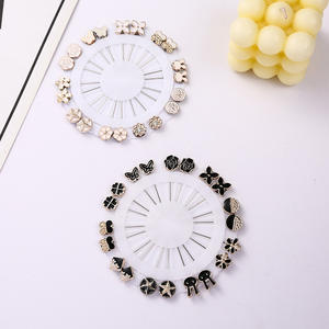 Robes musulmanes Abaya avec broches attrayantes en strass prêt à expédier épingles d'écharpe <span class=keywords><strong>Hijab</strong></span> pour les mariages - Product Image 5