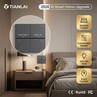 TIANLAI M9 영국 호텔 벽 소켓 및 스위치 브러시 브론즈 투야 스위치 스마트