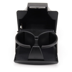 Porte-gobelets central noir ordinaire Nissan STK-0036 2008-2015 en plastique à double compartiment - Product Image 3
