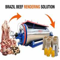 Machine de rendu par lots CMJ-1 1.0 brevetée avec chauffage à vapeur à double enveloppe pour usine d'aliments pour animaux