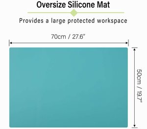 Extra <strong>Large</strong> Oversize Silicone Mat 27.6 X 19.7 Inches Premium Silicone <strong>Placemat</strong> for Crafts Jewelry Casting Moulds Mat - Product Image 2