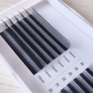 Nouveau et vente chaude de marque privée préfabriqué Fan Clover Soft Volume C <span class=keywords><strong>D</strong></span> Curl Extension de cils Foxy 4D W Lash Extension - Product Image 4