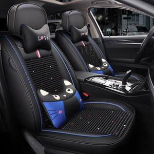 Universal Luxury Car <strong>Seat</strong> <strong>Covers</strong> Full Set Leather Interior Accessories for Jeep Wrangler Jk &amp; for Honda Civic - Product Image 2