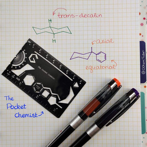 Carta con stencil per disegno di chimica organica, edizione esame del chimico tascabile - Product Image 4