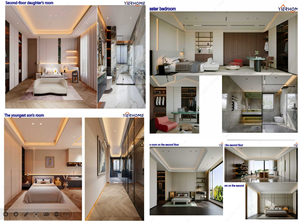 YIERHOME Ensemble <span class=keywords><strong>de</strong></span> cuisine moderne complet, armoires modulaires avec plan <span class=keywords><strong>de</strong></span> travail en quartz, évier intégré, <span class=keywords><strong>plaque</strong></span> <span class=keywords><strong>de</strong></span> <span class=keywords><strong>cuisson</strong></span> et colonne d'appareils électroménagers - Product Image 5