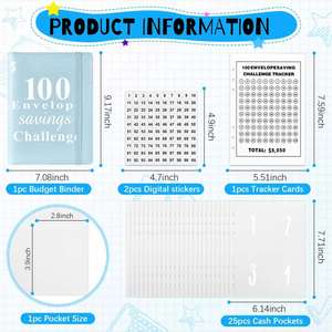 Libreta de Cuero A5 con Espiral, 100 Días, Desafío de Ahorro de Dinero, Planificador de Presupuesto, Logotipo Personalizado, Certificado BSCI - Product Image 3