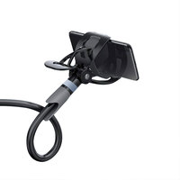 Support de téléphone à col de cygne, Long bras Flexible en aluminium, support de pince réglable pour support de téléphone portable