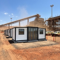 Casa Contenedor Prefabricada Expandible de 20/30/40 pies, Completamente Amueblada, Casa Móvil Pequeña, Casa Modular de Lujo Moderna para Resort