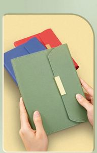 <b>Top</b> A5 Pu Leather Custom Logo Cute Notebook Journal Diary Planner With Metal Magnetic Snap Fastener for New Employee Gift - Product Image 2